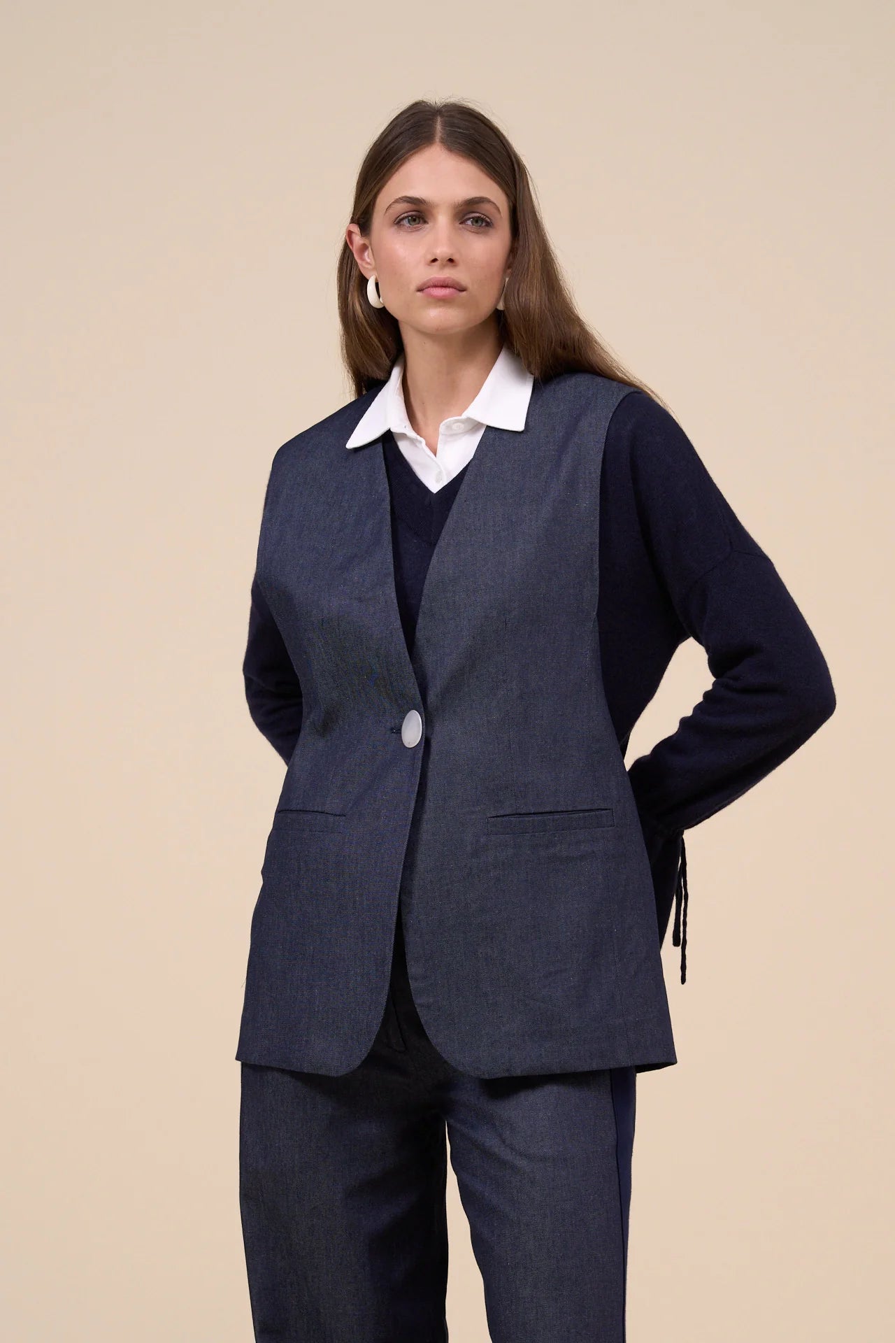 Gaia Denim Flared Pants