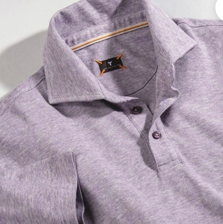 Left coast tee polo purple