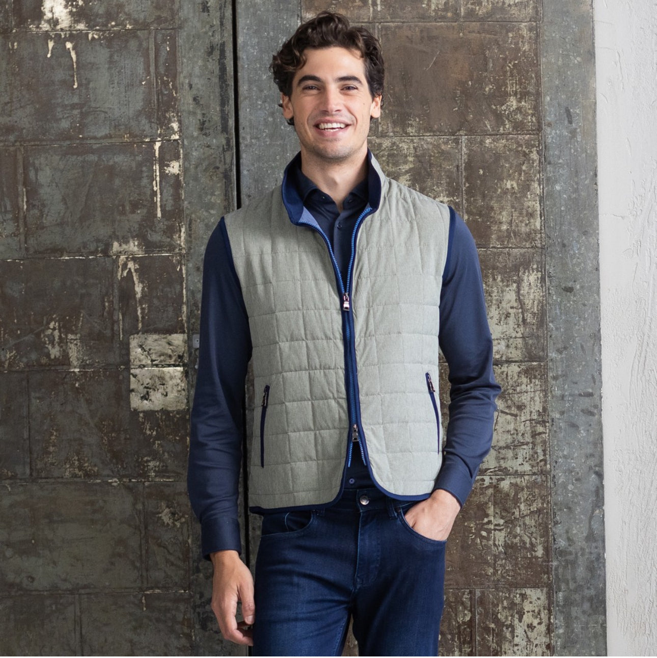 Luchiano Visconti -  Lightweight Quilted Vest