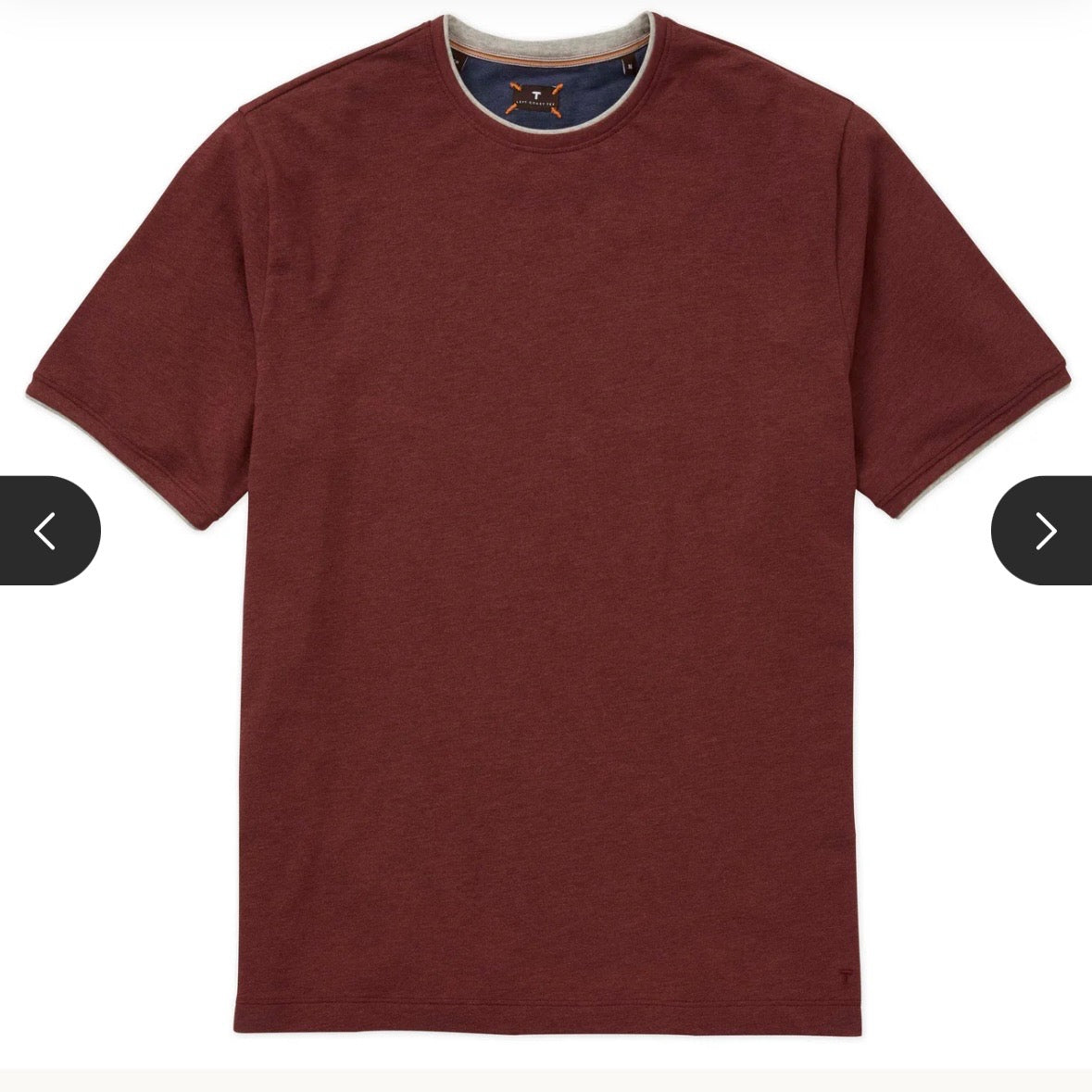 Left coast tee short sleeve tee shirt crewneck brown