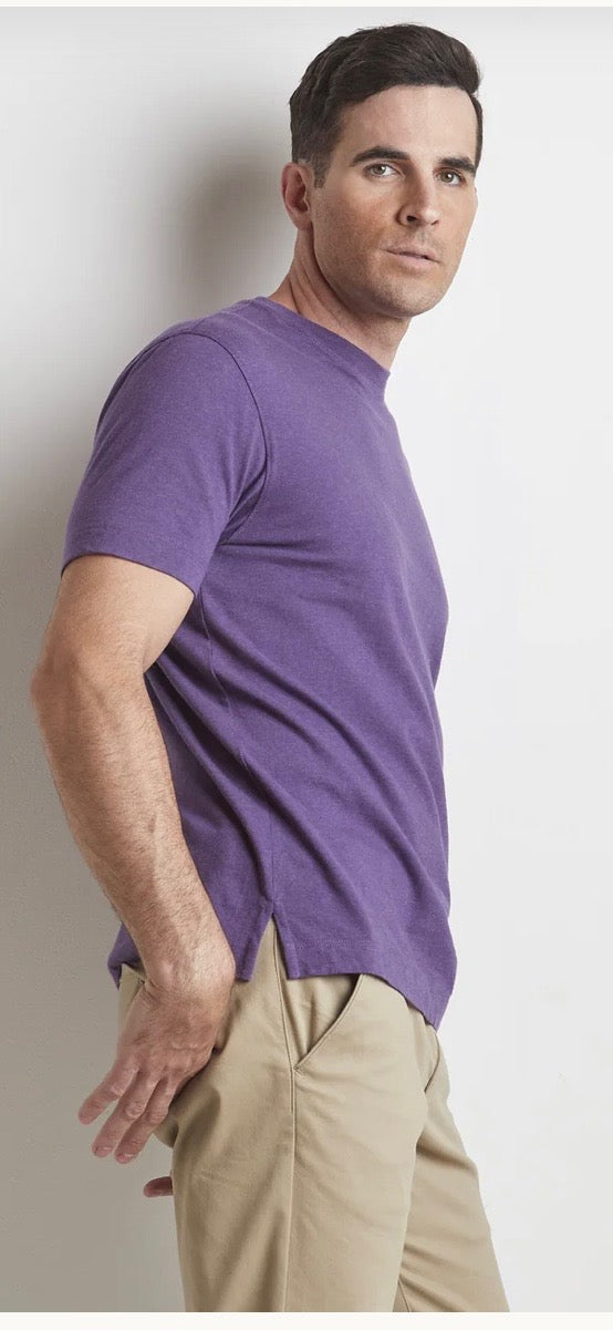 Left coast tee T shirt crewneck purple