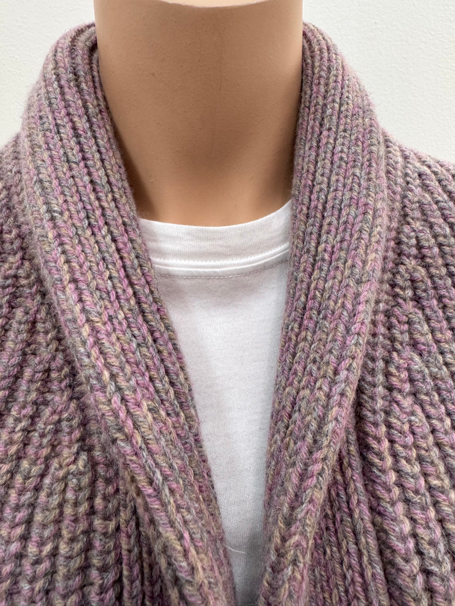 Fedeli alpaca vest  plum color